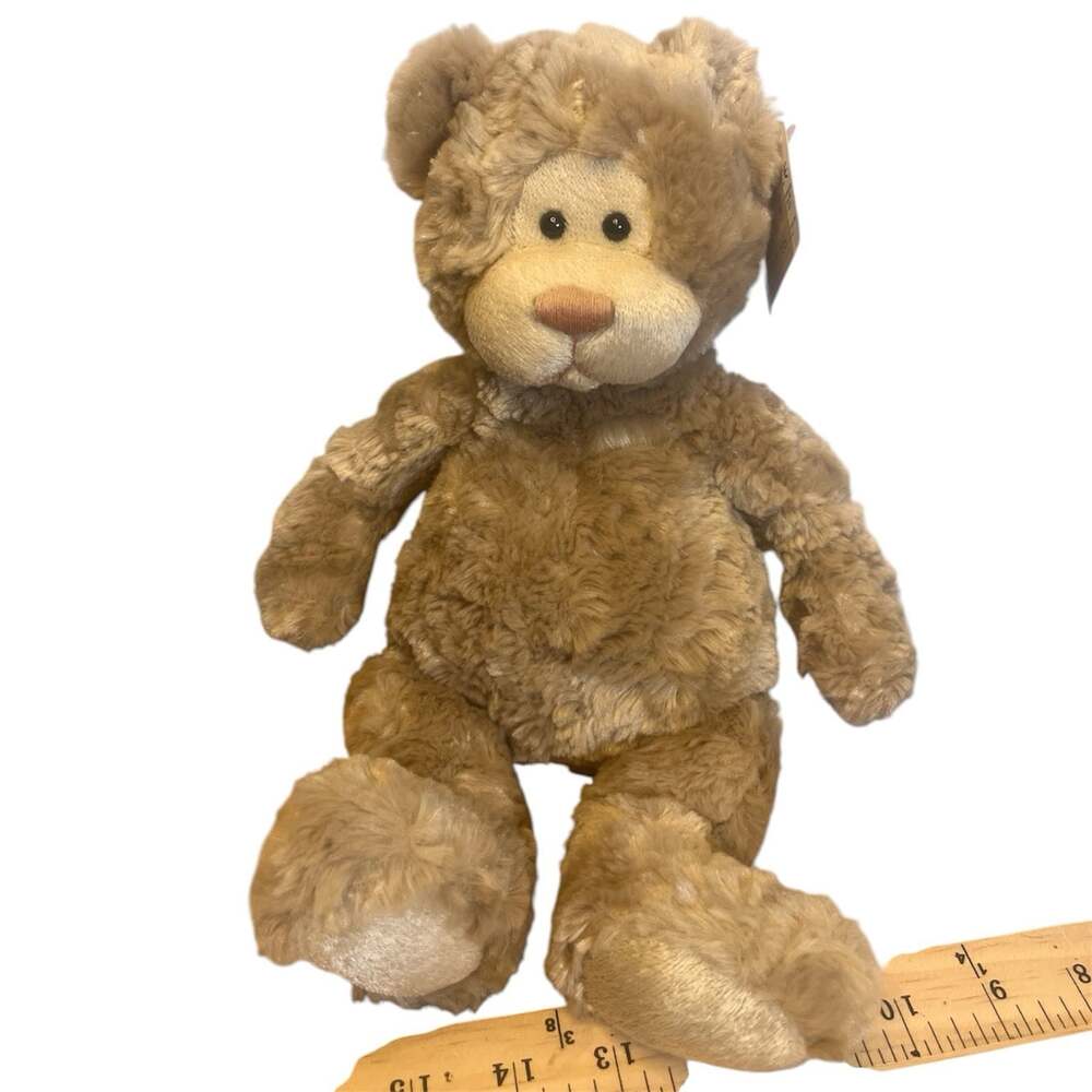 NWT GUND Wally Bear Plush 14” Tan Teddy Stuffed Animal Soft Cuddly Posable Brown